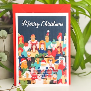Merry Christmas People Design Wish Bracelet