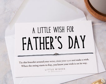 Wish bracelet, fathers day gift, gift for daddy