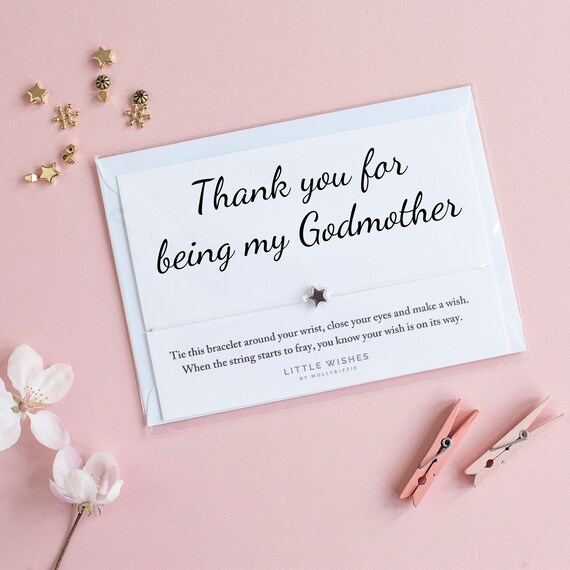 Wish Bracelet, Godmother Thank You Gift