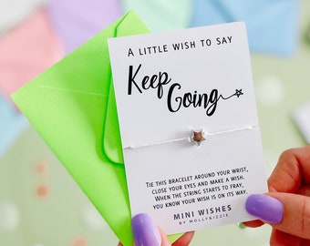 Keep Going Mini Wish Bracelet