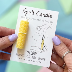 Yellow Spell Candle - Happiness, Creativity, Clarity