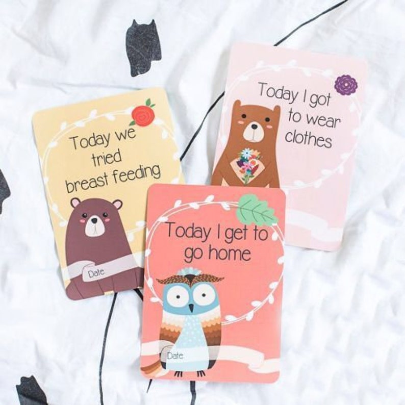 Wipeable Preemie Baby Gift UK Premature Baby Achievement Cards