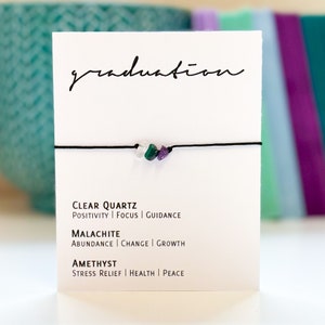 Pulsera de cristal ajustable - Graduación
