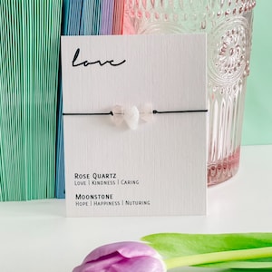 Pulsera de Cristal Ajustable - Amor