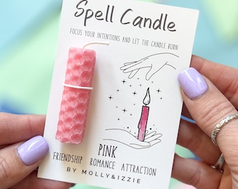 Pink Spell Candle - Friendship, Romance & Attraction