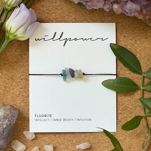 Pulsera de Cristal Ajustable - Fuerza de Voluntad