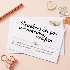 bracelet de voeux, cadeau de remerciement pour enseignant, remerciement pour enseignant
