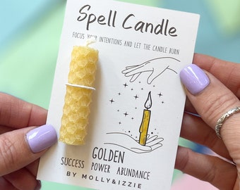Golden Spell Candle - Success, Power, Abundance