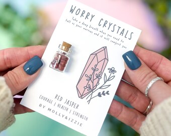 Red Jasper Worry Crystals | Token Gift | Keepsake | Worry Stones | Natural Crystal | Thoughtful Gift | Letterbox Gift