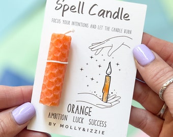 Orange Spell Candle - Ambition, Luck & Success