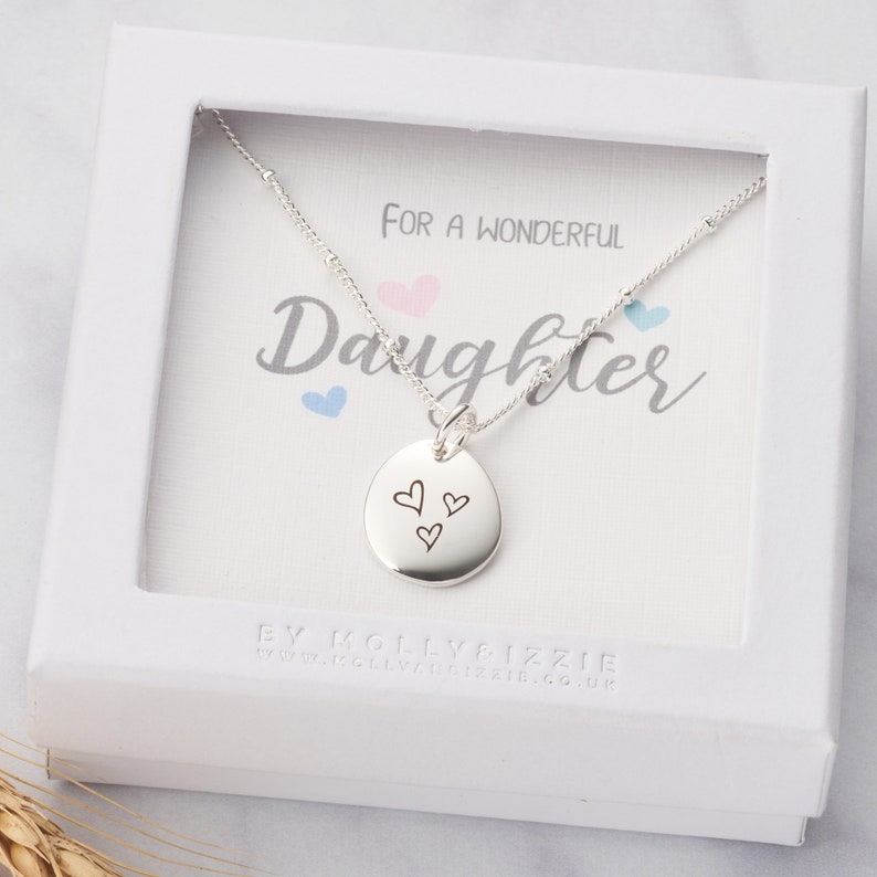 Personalised Pebble Necklace For Daughter