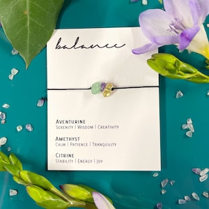 Pulsera de cristal ajustable - Balance