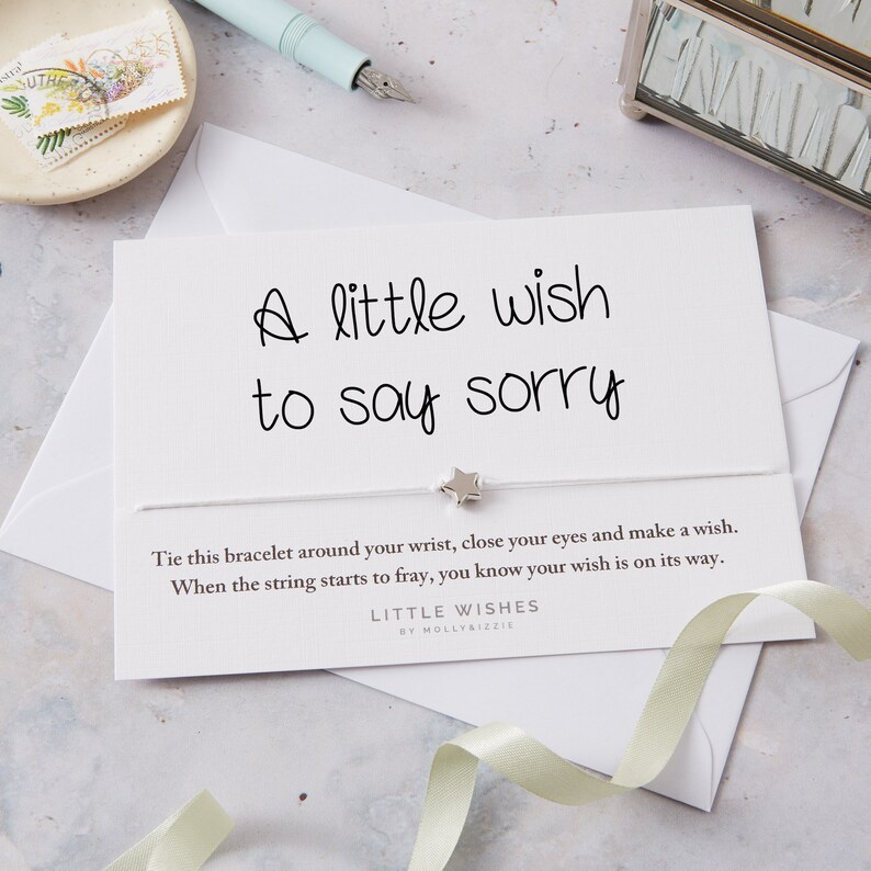 Wish bracelet, Gift to say sorry image 1