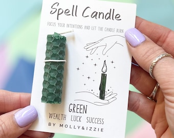 Green Spell Candle - Wealth, Luck, Success