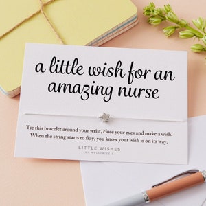 Wish bracelet, Nurse Thank You Gift - Send Direct To Recipient