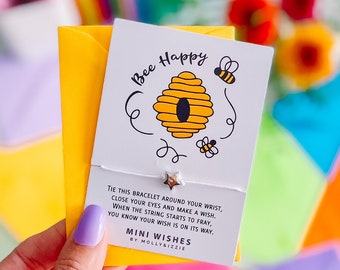 Bee Happy Mini Wish Bracelet