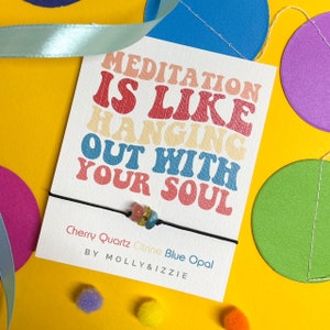 Pulsera de cristal ajustable - Meditación