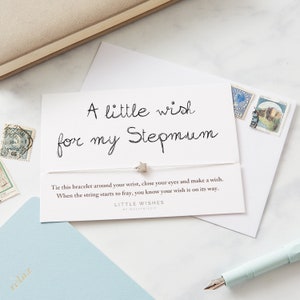 Mothers day wish bracelet, gift for stepmum