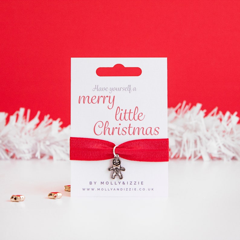 Girls Christmas Gift Girls Gingerbread Man Stretch Bracelet