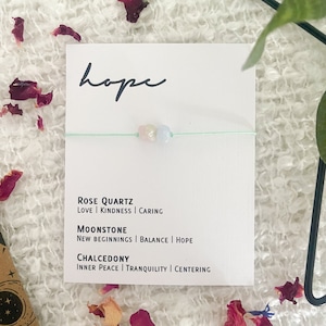 Verstellbares Kristallarmband - Hope