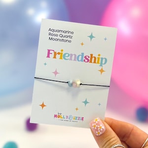 Pulsera de cristal ajustable para amistad, regalo simbólico, recuerdo, joyería de cristal, cristal natural, regalo del día de San Valentín