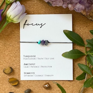 Pulsera de cristal ajustable - Focus