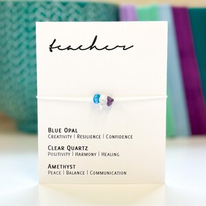Pulsera de Cristal Ajustable - Profesora