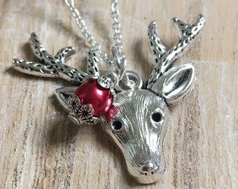 Christmas Necklace, Silver Necklace, Christmas Gift, Festive Jewellery, Stocking Filler, Secret Santa Gift