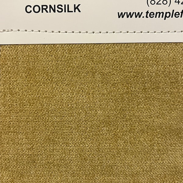 Upholstery Fabric Swatch Temple Pattern Caprice-Cornsilk 18"x 27" Book Cover Foot Stool Pillow Rural Retired Furniture Store Stash