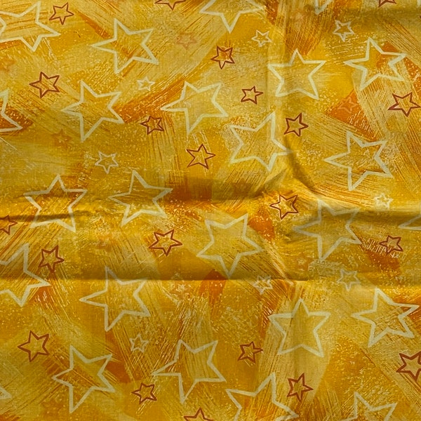 Rural Estate Quilter's Stash Crabby Patty 2001 Color Bridge Alex Anderson P&B Textiles Golden Yellow Star Fabric FQ/more