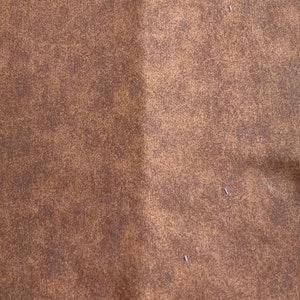 Rural Estate Quilter&#39;s Stash Homespun Proud Mottled Chocolate Brown Cotton Foundation Quilt Fabric 9&quot;x 44&quot; Scrap