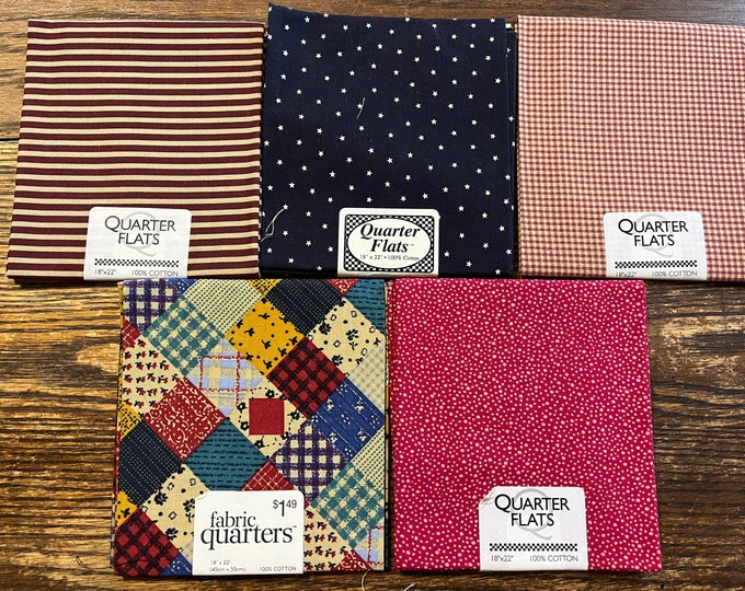 Rural Estate Quilter's Stash Crabby Patty Stack of 5 Prepackaged Fat