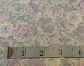 Rural Estate Quilter 39 s Stash Amish Attitude Vintage 1980 39 s Blue Roses Minty Green Cotton Quilt Baby Fabric Scraps 9 quot x 21 quot (x2)