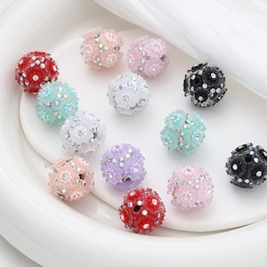 Daisy flower Bling Beads,Sparkle Beads,rhinestone Beads, Fancy Crystal Beads, Gem Bead,diy Pen Focals,Keychain Beads, Jewelry Craft Making