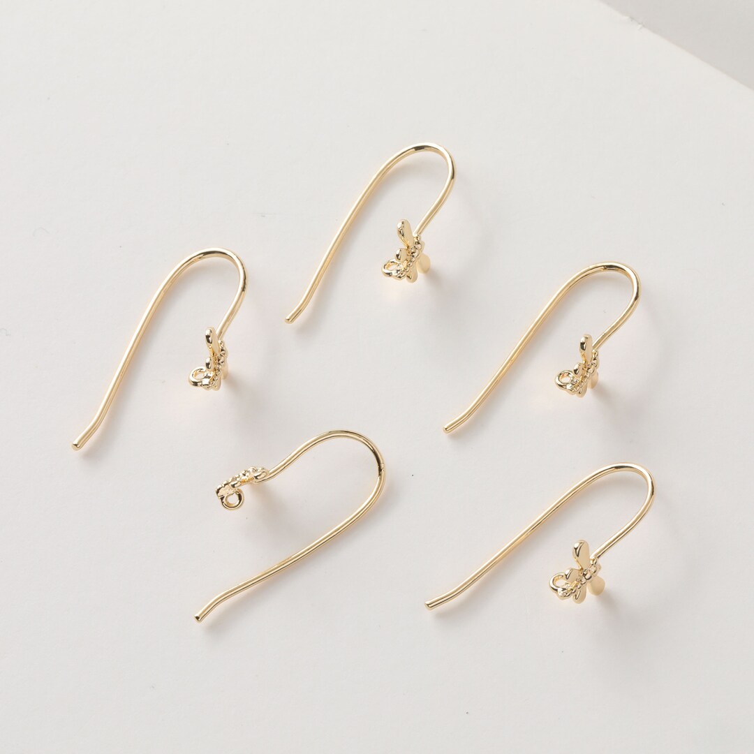 18k Gold Dragonfly Ear Post Earring , Ear Stud,hook Earring Stud With