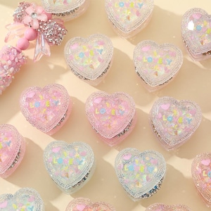 Rhinestone Heart Love Beads, Fancy Beads, Bling Pen Focals bead, Acrylic Beads, DIY Beadable Pens,Keychain Beads, Jewelry Craft Making