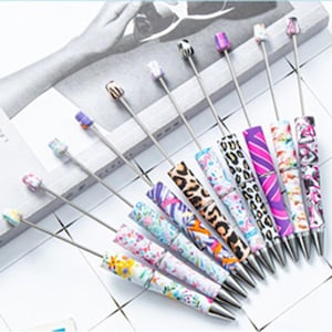 DIY Kunststoff Rohling Perlenstift,DIY Gedruckt Perlenstifte,Plastik Perlenstifte,Perlenstifte und Minen,139 Farben zur Auswahl