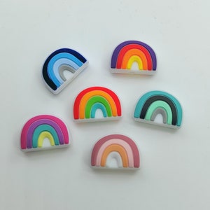 Rainbow Silicone Focal Bead,Soft Silicone Beads,,Bulk Silicone Beads,DIY Jewelry Making,bulk Silicone Bead,Silicone Bead Wholesale