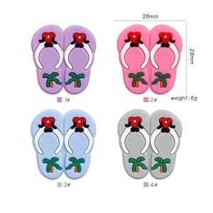 10pcs Shoes Focal Beads, Mixed Color Bulk Beads, Silicone Beads, DIY Jewelry Keychain Making, Wholesale Beads