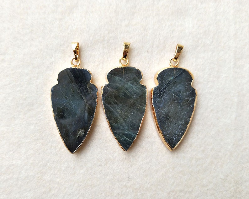 3 pcs Gold Plated Shield Natural Labradorite Faceted Pendant Bead Handmade Labradorite Cutting Gemstone Jewelry Gemstone Making PD244