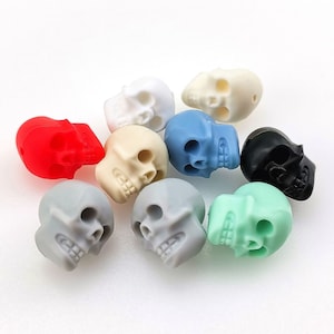 Skull Silicone Beads, Skeleton Silicone Bead，Bulk Silicone Beads,Silicone Beads DIY, Wholesale Silicone Beads