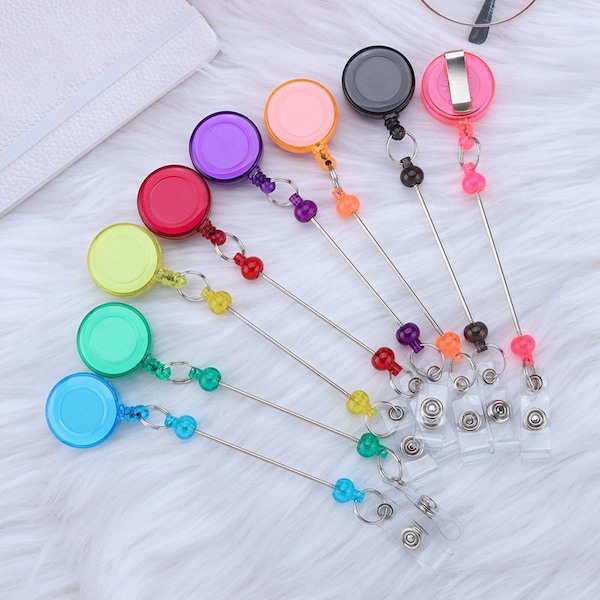 Exclusive Beadable Badge Reels,Beadable bars, keychain blanks,Beadable Retractable Badge Reels Bars with CLIP on back