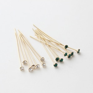 20pcs 18K gold plated Round head Pins Jewelry Making，Round Headpins Jewelry Making Craft Supply,  0.7* 32mm