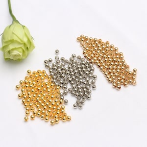 100 pcs 14K Gold Plated Brass Abacus Spacer Beads Charm, 2-8MM Spacer Beads ,Gold Spacer Beads, Geometry beads Diy Jewelry Findings