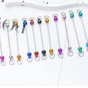 New Colored Beadable Bars, Keychain DIY Supplies, Crafting Blanks, Beadable Blanks, Pendant, Bar Keychain,Make It a Charm,Perfect Gift