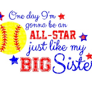 All Star wie meine große Schwester SVG schneidbare Designdatei