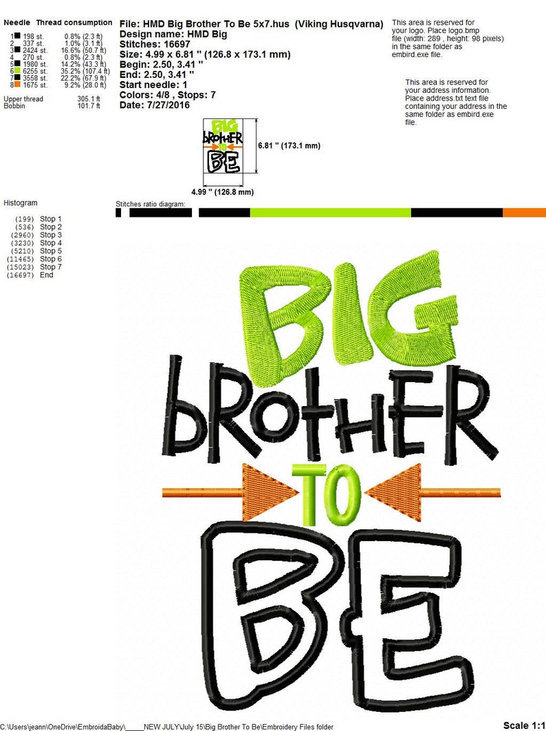 Big brother embroidery design big brother to be 4x4 5x7 6x10  etsy