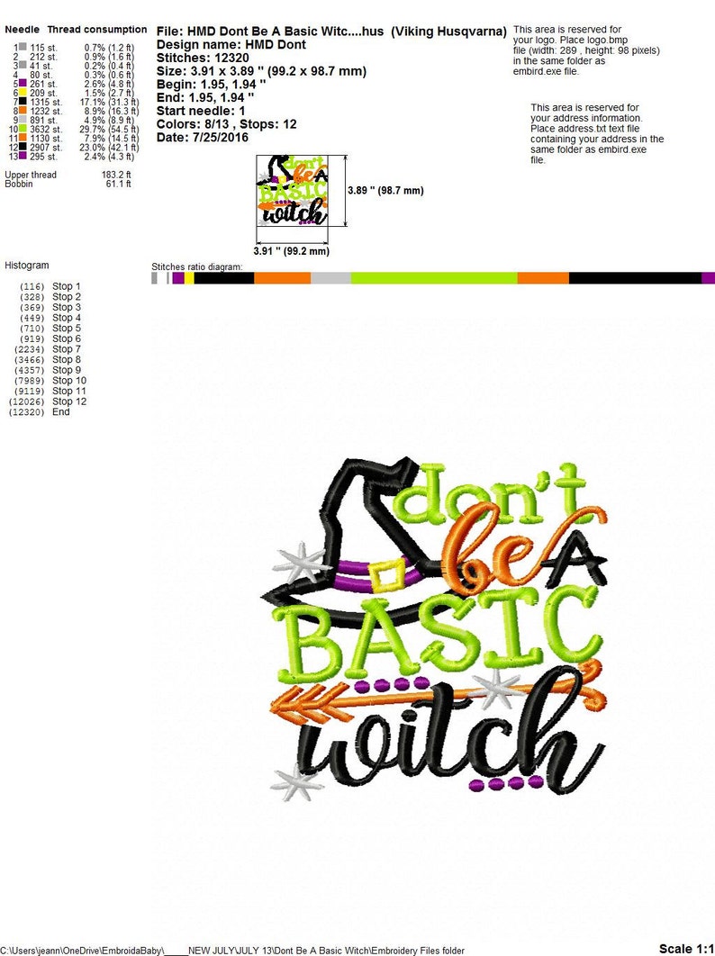 Halloween embroidery for adults dont be a basic witch witch  etsy Halloween embroidery for adults dont be a basic witch witch  etsy