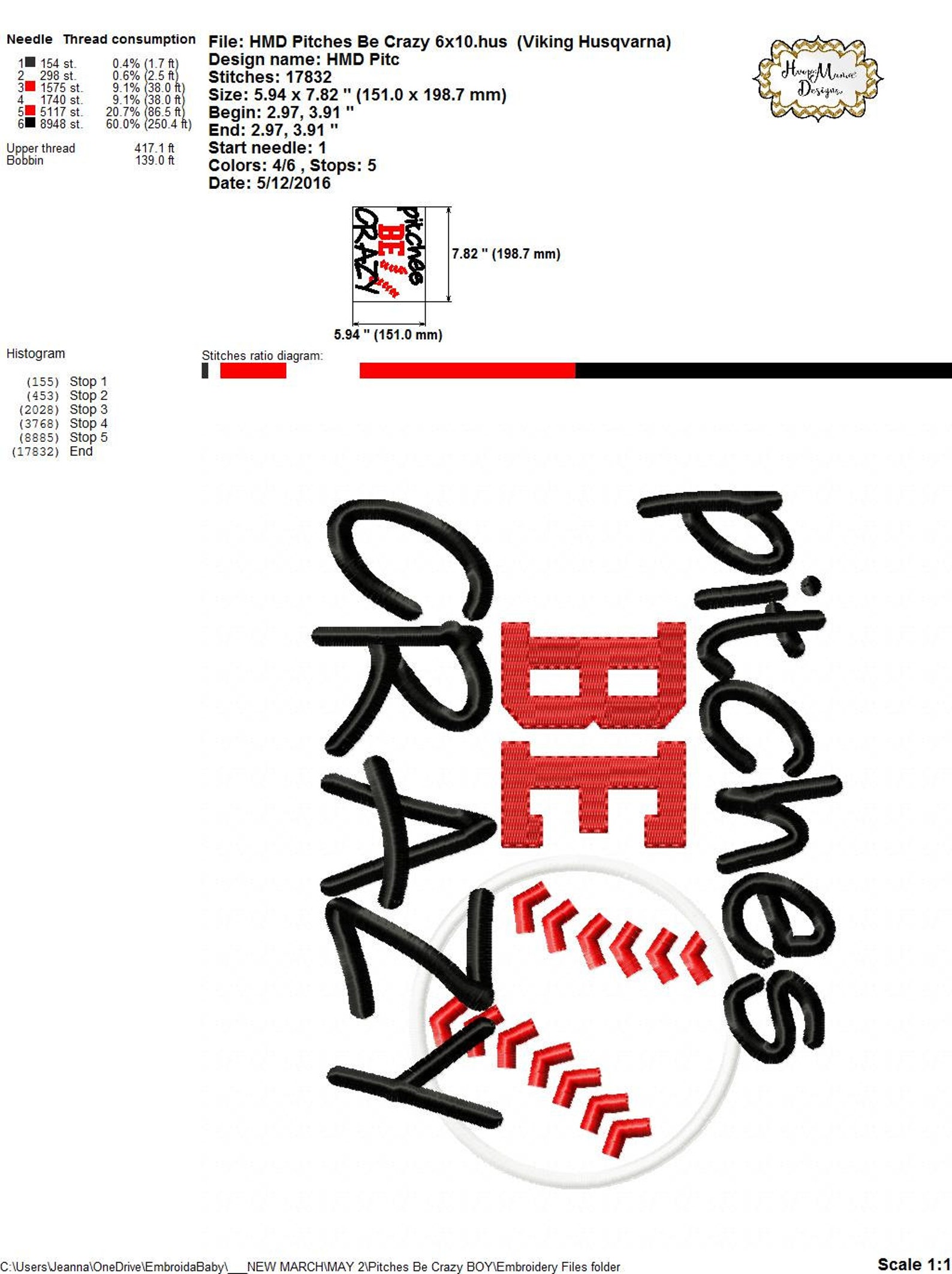 Pitches be crazy boy version machine jessecmault design 4x4 5x7  etsy