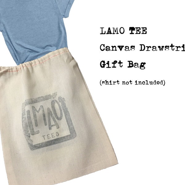 LAMO Canvas Drawstring Gift bag